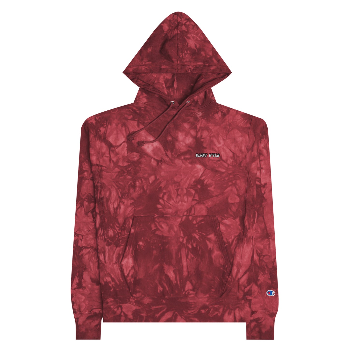 Unisex Champion tie-dye hoodie Blunt Btch